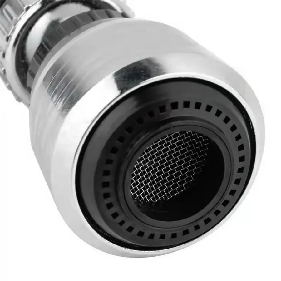 Stainless Steel Kitchen Faucet Sprinkler – Water-Saving Rotating Spray Extender, Lengthening Splash-Proof Bubbler