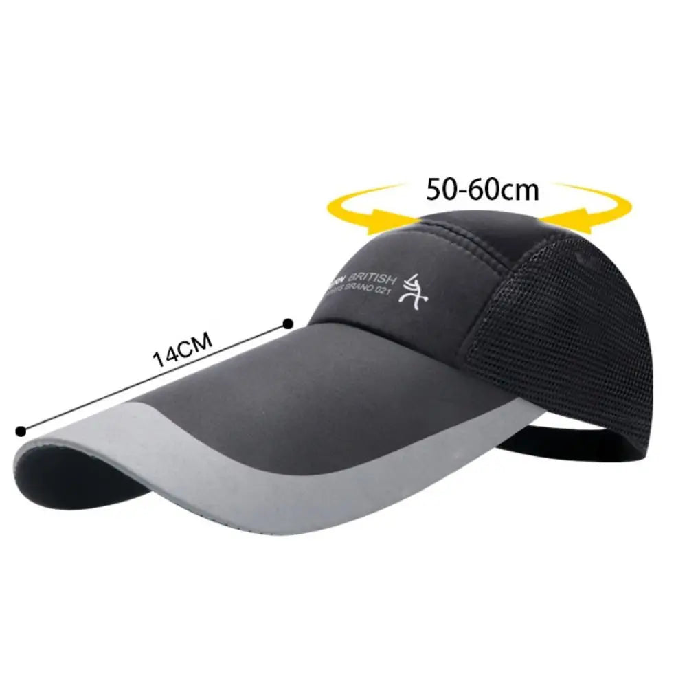 Hip Hop Printed Baseball Cap - Adjustable Retro Sun Protection Fishing Hat