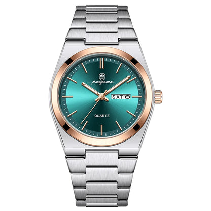 PAAZOMU Ultra Thin Minimalist Quartz Watch – Waterproof Luminous Wristwatch for Men & Women, Comfortable Everyday Style