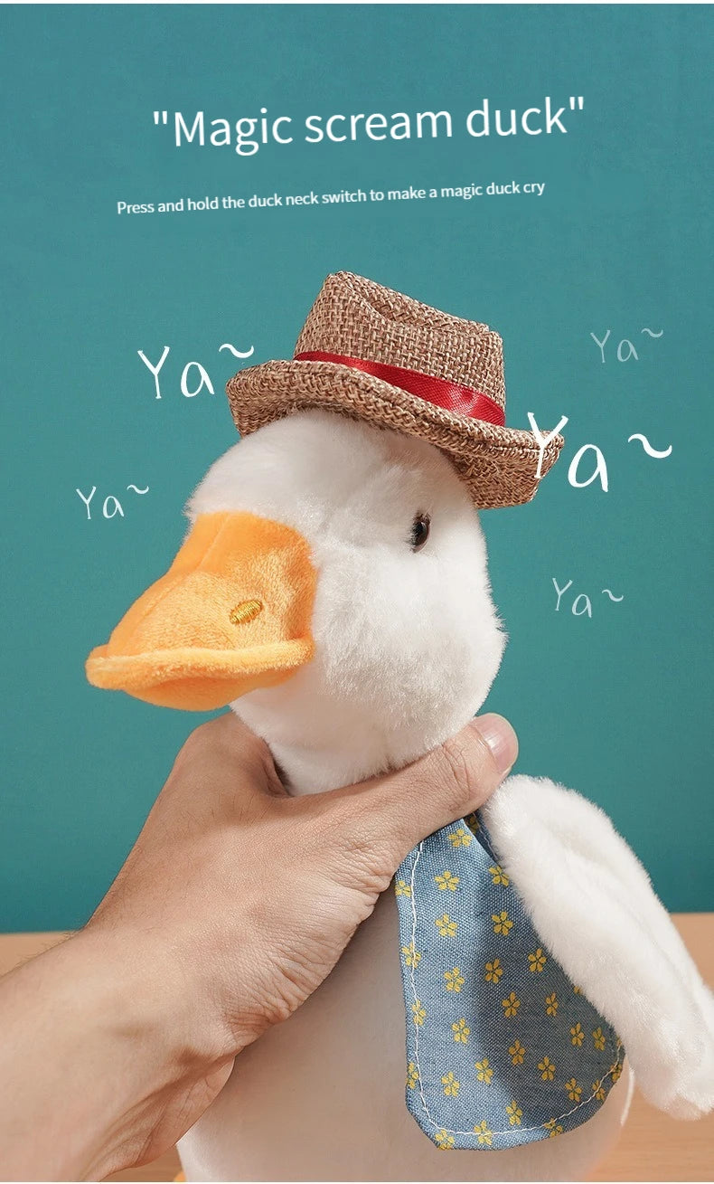 Talking Repeat Duck Plush Toy for Kids – Musical Educational Stuffed Animal Gift for Children