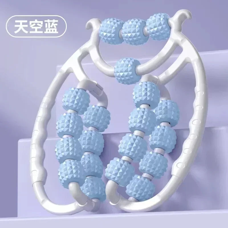 9/12/18-Round Circular Leg Massager – Muscle Stretching & Slimming Roller Clamp for Legs