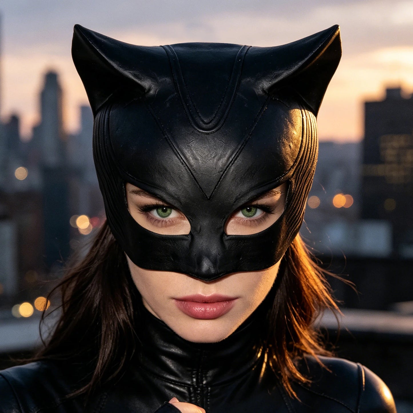 Realistic Cat Costume Mask - Soft Latex Cosplay & Carnival Party Prop