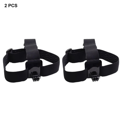 Adjustable Anti-Slip Head Strap Mount - Hands-Free Headband Holder for GoPro, SJCAM, AKASO, Insta360 and DJI Action Cameras