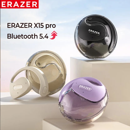 Original ERAZER X15 Pro Bluetooth 5.4 Earphones – Waterproof TWS Sports Headphones with EarHooks & Mic