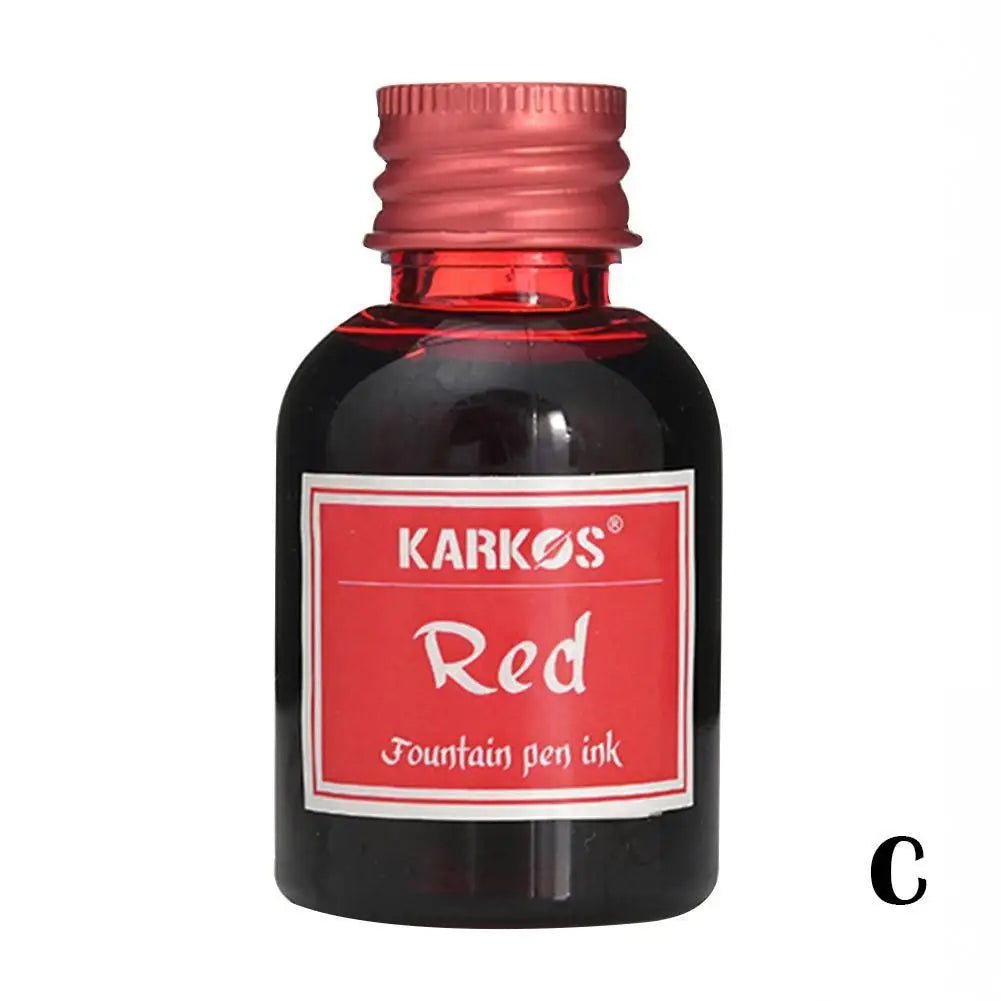 Pure Colorful Fountain Pen Ink — High-Quality 20/30/70ml Refill for Calligraphy, Writing & School Stationery