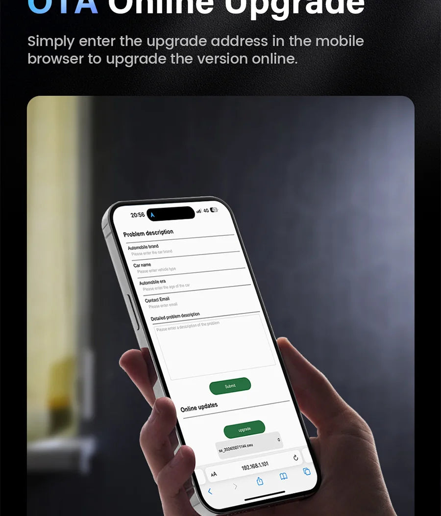 2025 Upgrade Wireless CarPlay & Android Auto AI Box – Dual-Band WiFi Bluetooth Auto Connect for iPhone & Android
