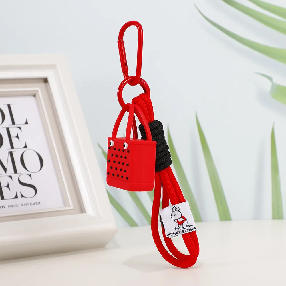 Fashion Beach Bag Keychain Pendant – Women's Bogg Bag Charm, Simulation Design, Wallet Accessories for Keys