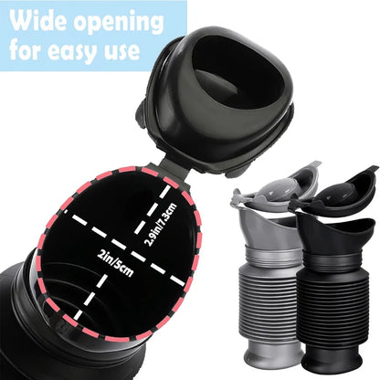 Portable Unisex Urinal Bottle - Leak-Proof Collapsible Emergency Travel Urinal for Men and Women, Ideal for Cars and Outdoor Use