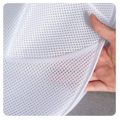 Washing Machine Hat Protector & Laundry Bag - Small Clothes Wash Bag, Anti-Deformation Mesh Organizer with Zipper