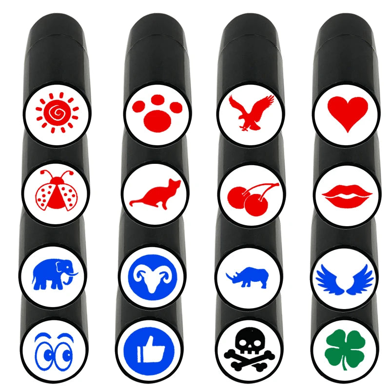 Golf Ball Stamper – Quick-Dry Durable Marker with Various Patterns, Plastic Golf Accessory