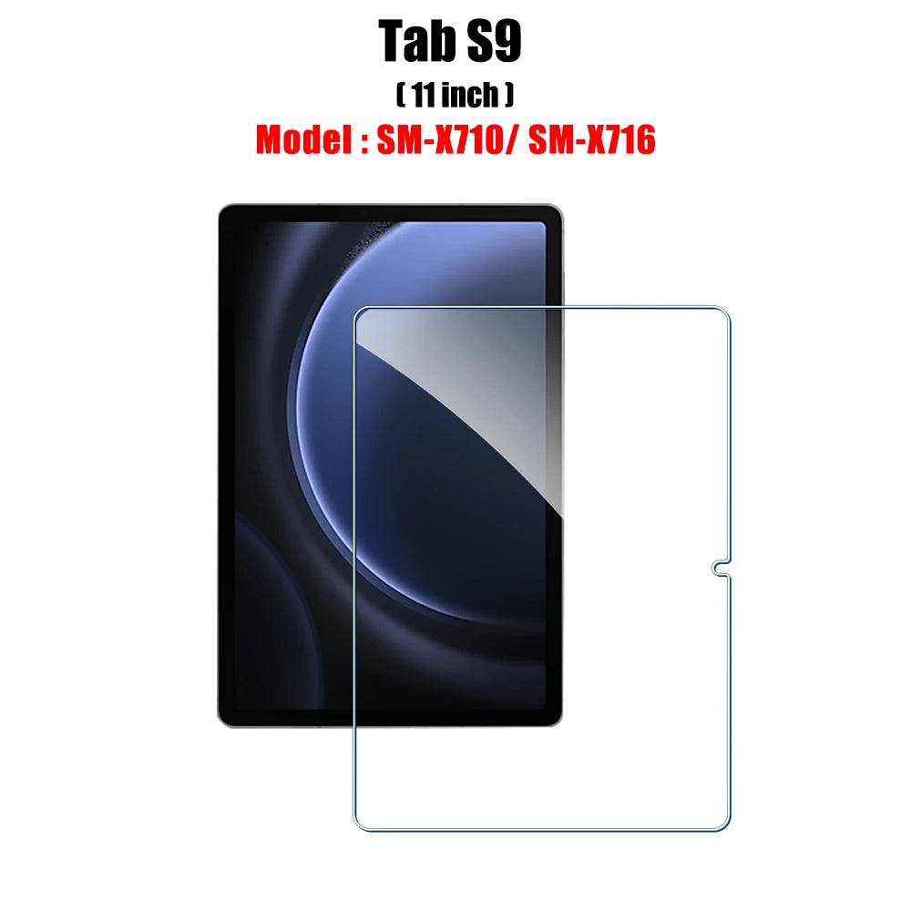 Tempered Glass Screen Protector for Samsung Galaxy Tab – Fits S6 Lite, S7 FE, S8/S8+, S9/S9 FE, S9+, S10, S11, A8, A9 Plus, 12.4" Tablets