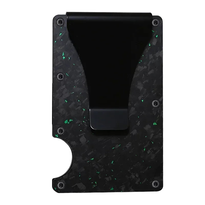 Carbon Fiber Minimalist Slim Wallet for Men – RFID-Blocking Credit Card Holder & Cashback Cardholder Case