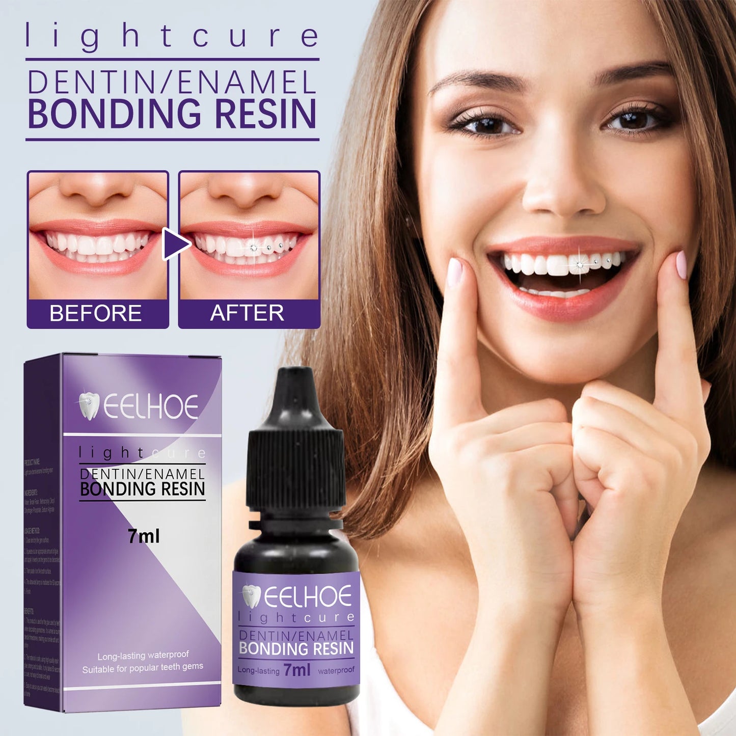 Tooth Gem Glue Dental Adhesive for Diamond Crystals & Jewelry | Sturdy Orthodontic Gel for Teeth Gems