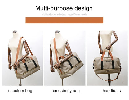 Travel Gym Bag – Short-Distance Luggage & Portable Fitness Duffel, Shoulder, Crossbody, and Weekender Carry-On Bag