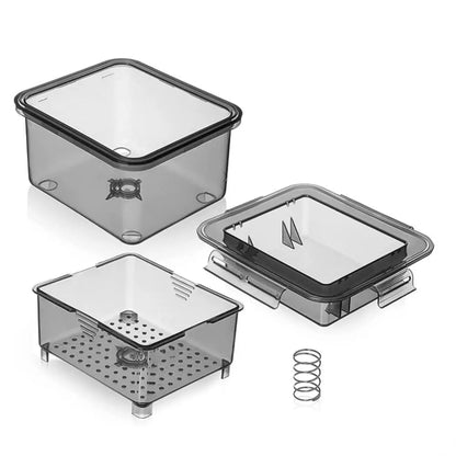 3-Layer Tofu Press & Drainer - Built-in Drainage, Dishwasher Safe - Essential Kitchen Cooking Tool for Perfect Tofu Making