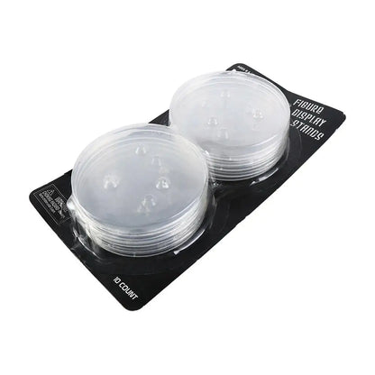 6-8" Neca Model Display Stands — Clear & Black Plastic Base for Action Figures & Toy Models