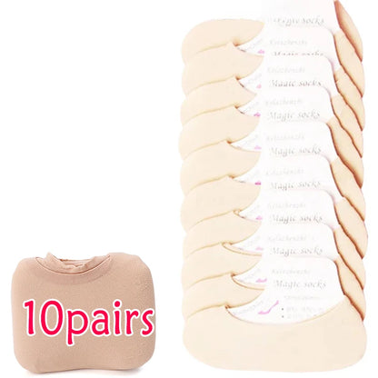 20/60 Pairs Non-Slip Invisible Boat Socks – Seamless Ice Silk, Thin & Breathable No-Show Ankle Socks for Summer
