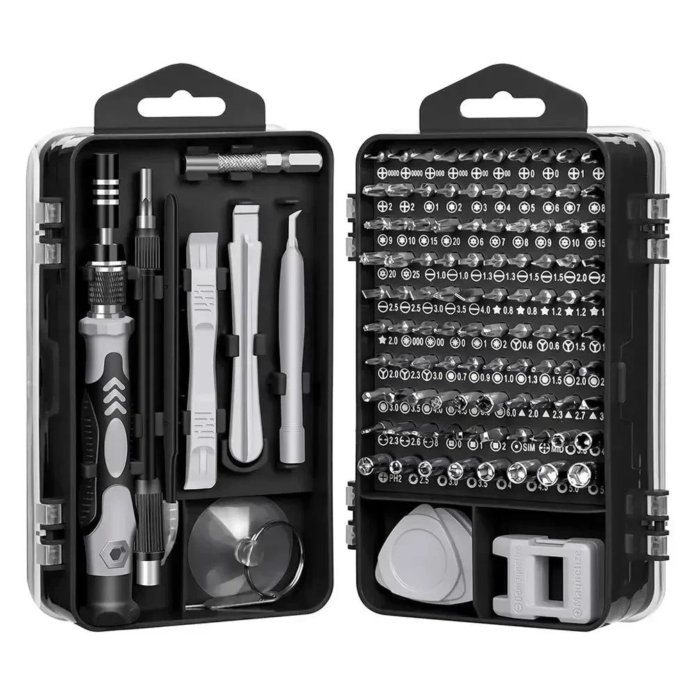 115-in-1 Magnetic Precision Screwdriver Set – Professional Electronics Repair Tools for Laptop, Phone & PC Maintenance