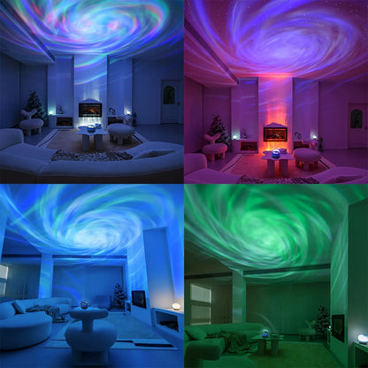LED Galaxy Night Light Projector - Remote Control Starry Sky Lamp with 7 Modes for Kids Room Decor