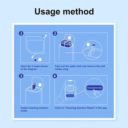 Cleaning Solution for Dreame L10s Ultra, S10, S10 Pro & S10 Plus Vacuum Cleaners, 300ML Floor Detergent Replacement Liquid