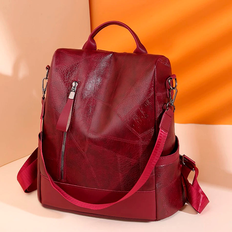Women's Anti-Theft Backpack - Casual Daypack with Multi-Function Pockets for Travel and Outdoor Use