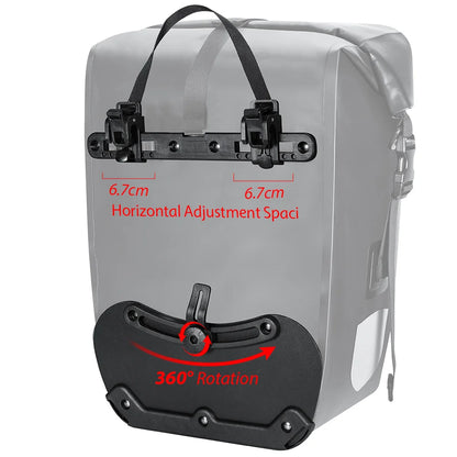 NEWBOLER 27L Bike Pannier Bag — Large Capacity Waterproof Rear Seat Trunk Bag for Travel & Electric Bike Accessories
