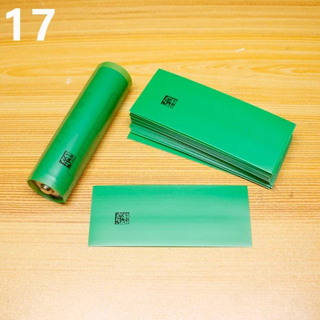 100pcs 18650 Lithium Battery Heat Shrink Wrap PVC Sleeves – Insulation Packaging Film for Battery Protection