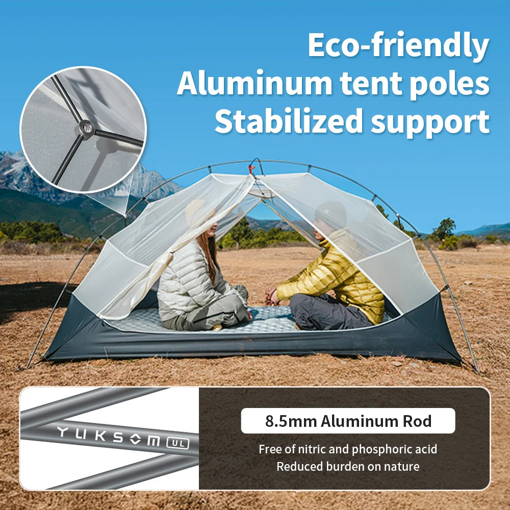 Naturehike Mongar UL Hiking Tent – 1-2 Person Ultralight Waterproof 15D Nylon Backpacking Tent