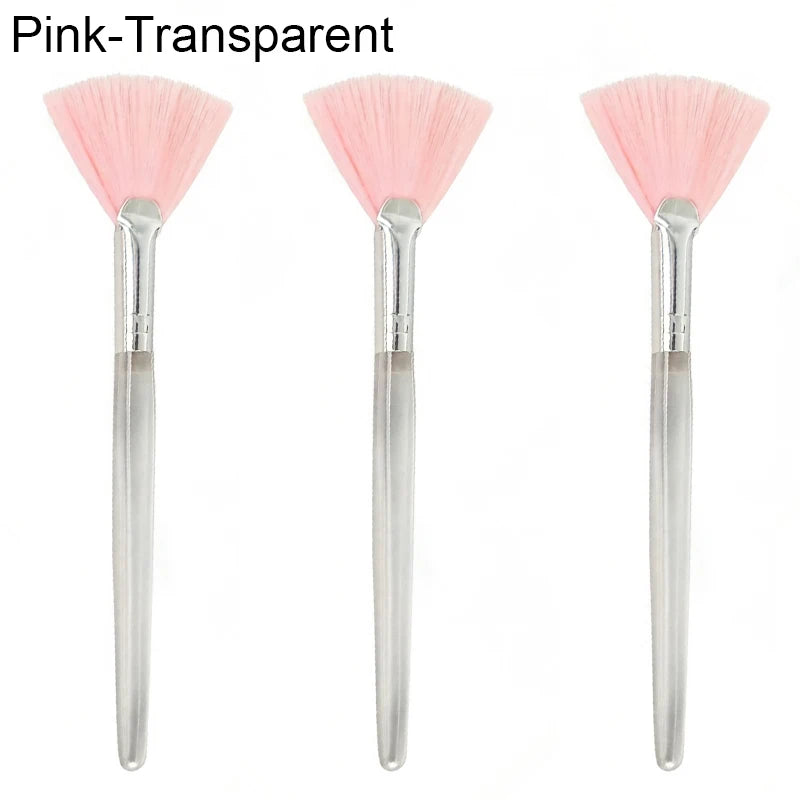 Facial Mask Applicator Brushes - Soft Fan-Shaped Flat Head Cosmetic Brushes for Skincare and Beauty Tools