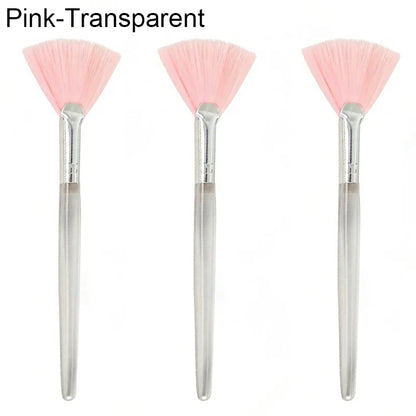 Facial Mask Applicator Brushes - Soft Fan-Shaped Flat Head Cosmetic Brushes for Skincare and Beauty Tools