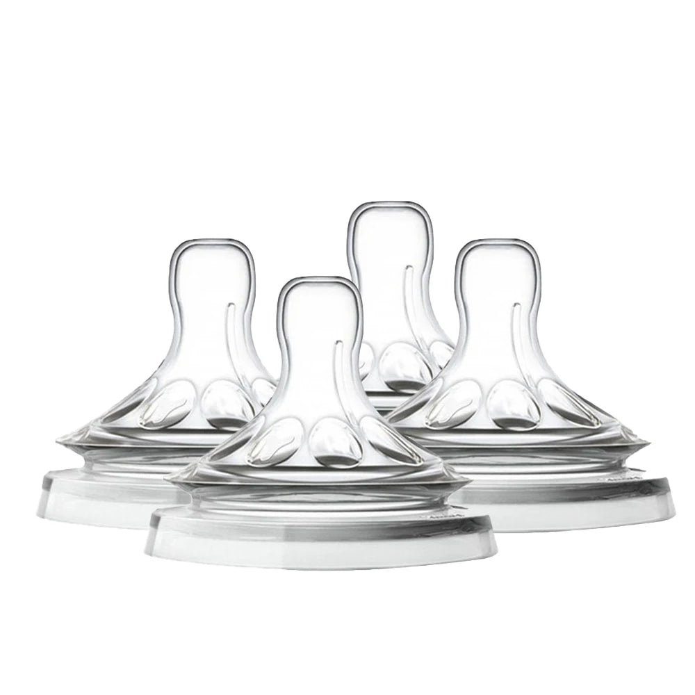 Silicone Baby Bottle Nipple - 5.5cm Wide Mouth Natural Shape, Soft & Easy-Clean Feeding Accessory