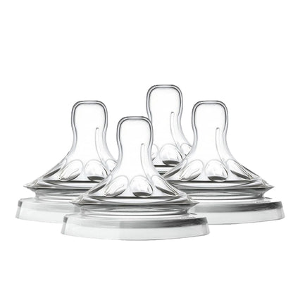 Silicone Baby Bottle Nipple - 5.5cm Wide Mouth Natural Shape, Soft & Easy-Clean Feeding Accessory