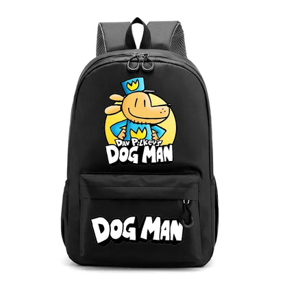 New Dog Man Kids Backpack — Large-Capacity Cartoon Schoolbag for Boys, Children’s School Supplies & Gifts