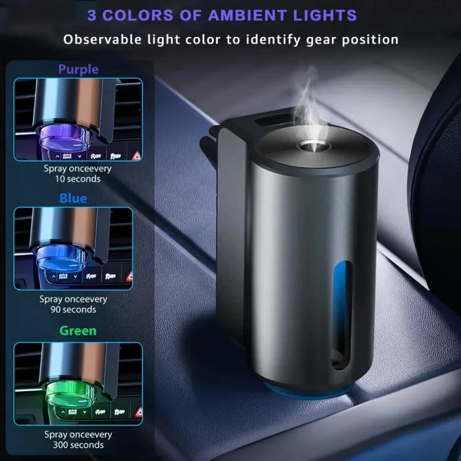 Car Air Freshener with 3 Adjustable Intensity Levels – Portable Aroma Diffuser & Fragrance Perfume