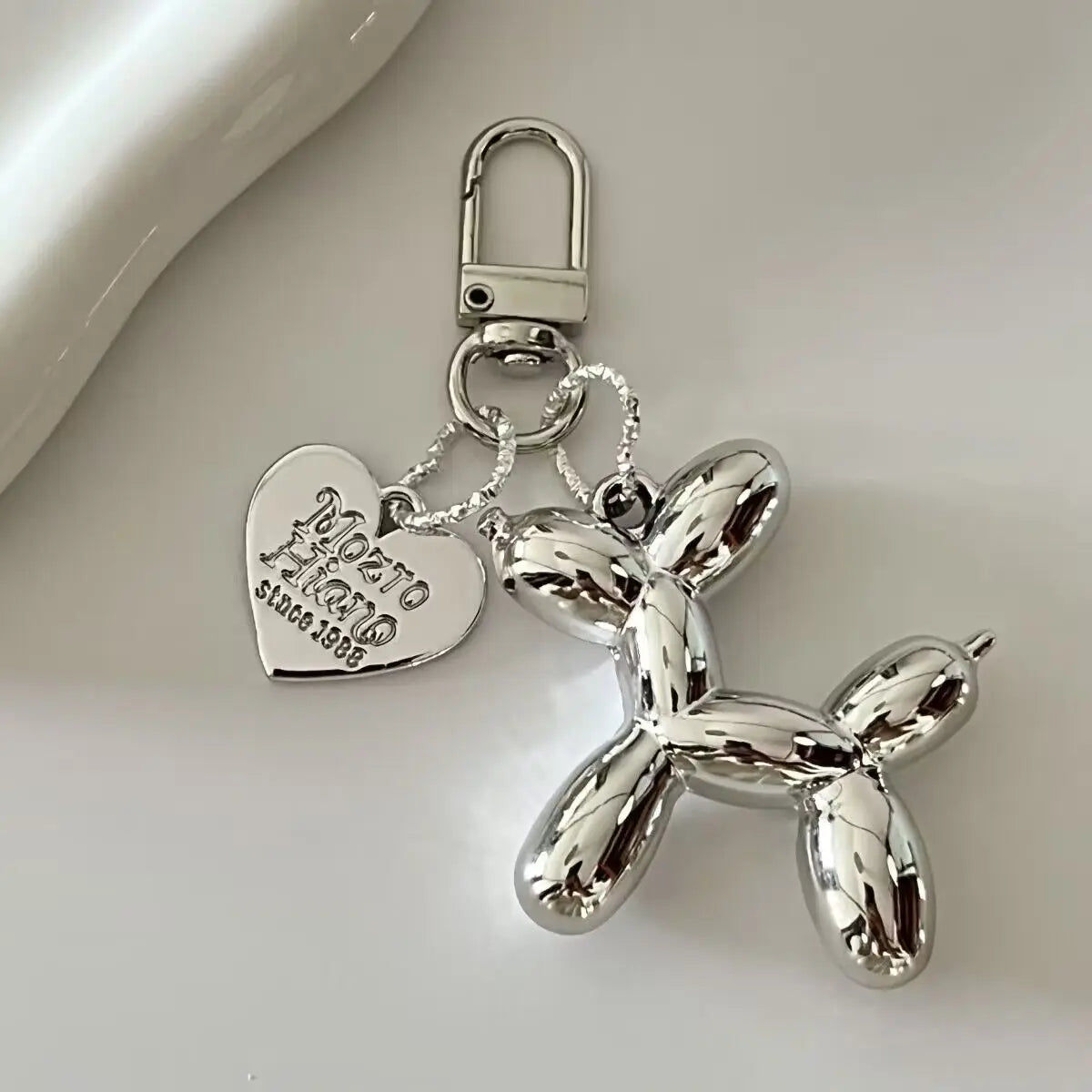 Jelly Balloon Dog Keychain - Cute Cartoon Dog Pendant Charm for Keys, Bags & Unisex Gifts