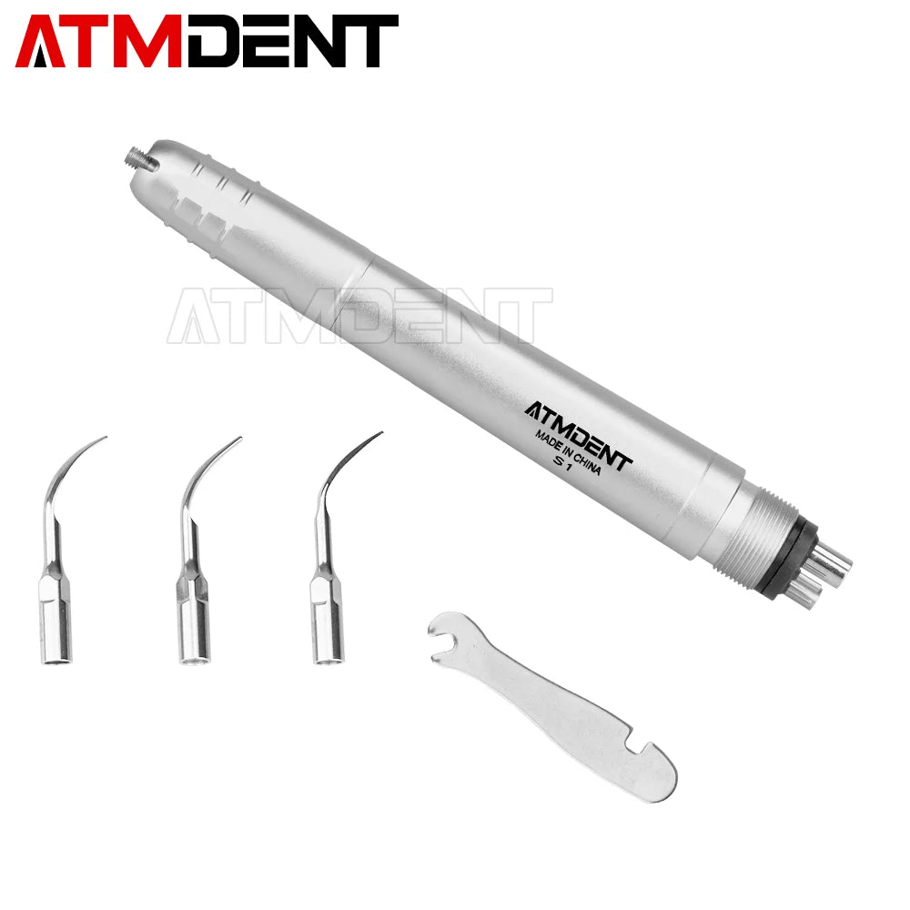 Dental Ultrasonic Air Scaler – Tooth Calculus Remover with 3 Tips for Cleaning & Whitening