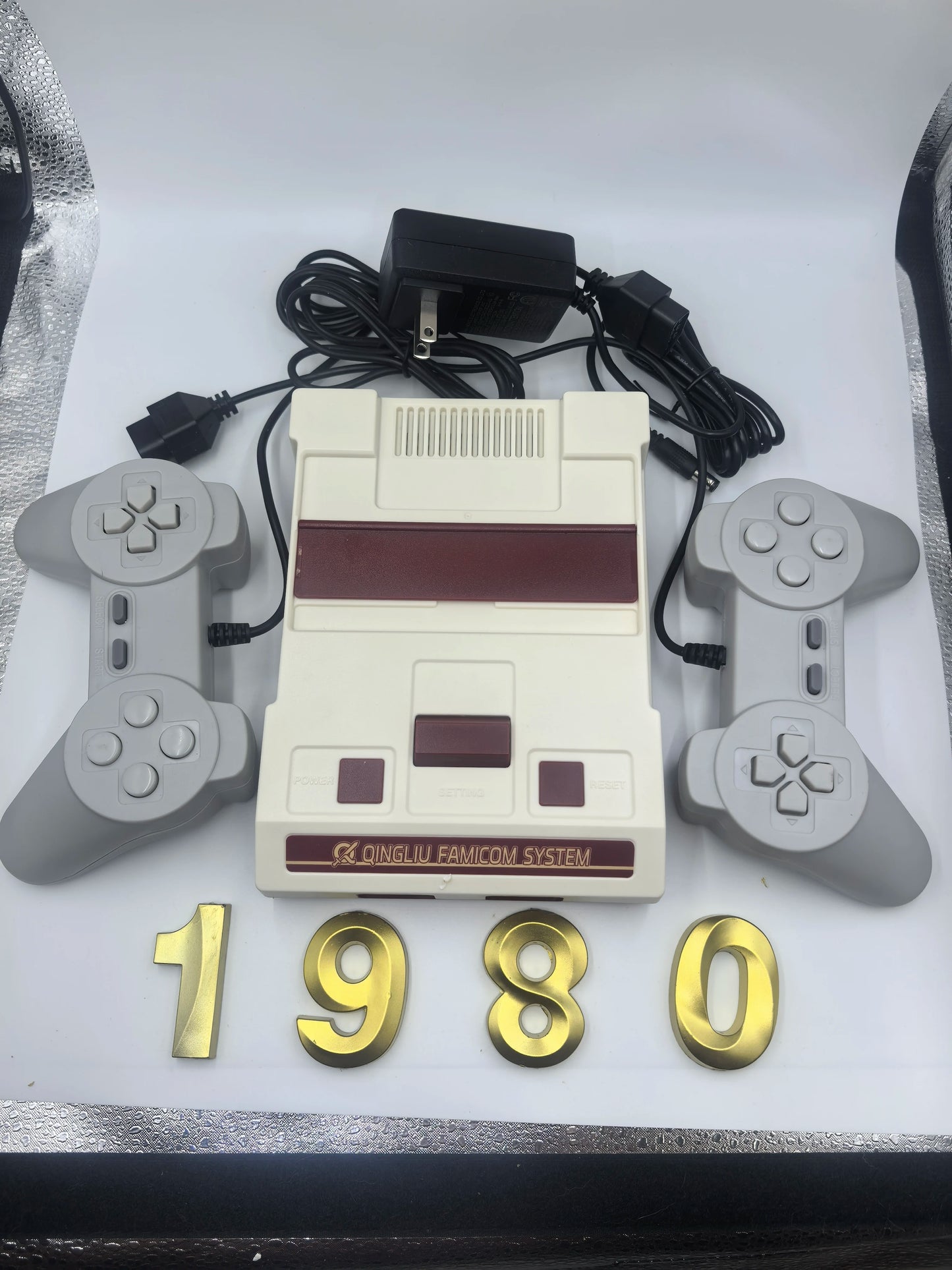 NES RGB FC Video Game Console — VGA & CGA Output Dual Screen Arcade Gaming System with HDMI Interface, Famicom Cable Compatible