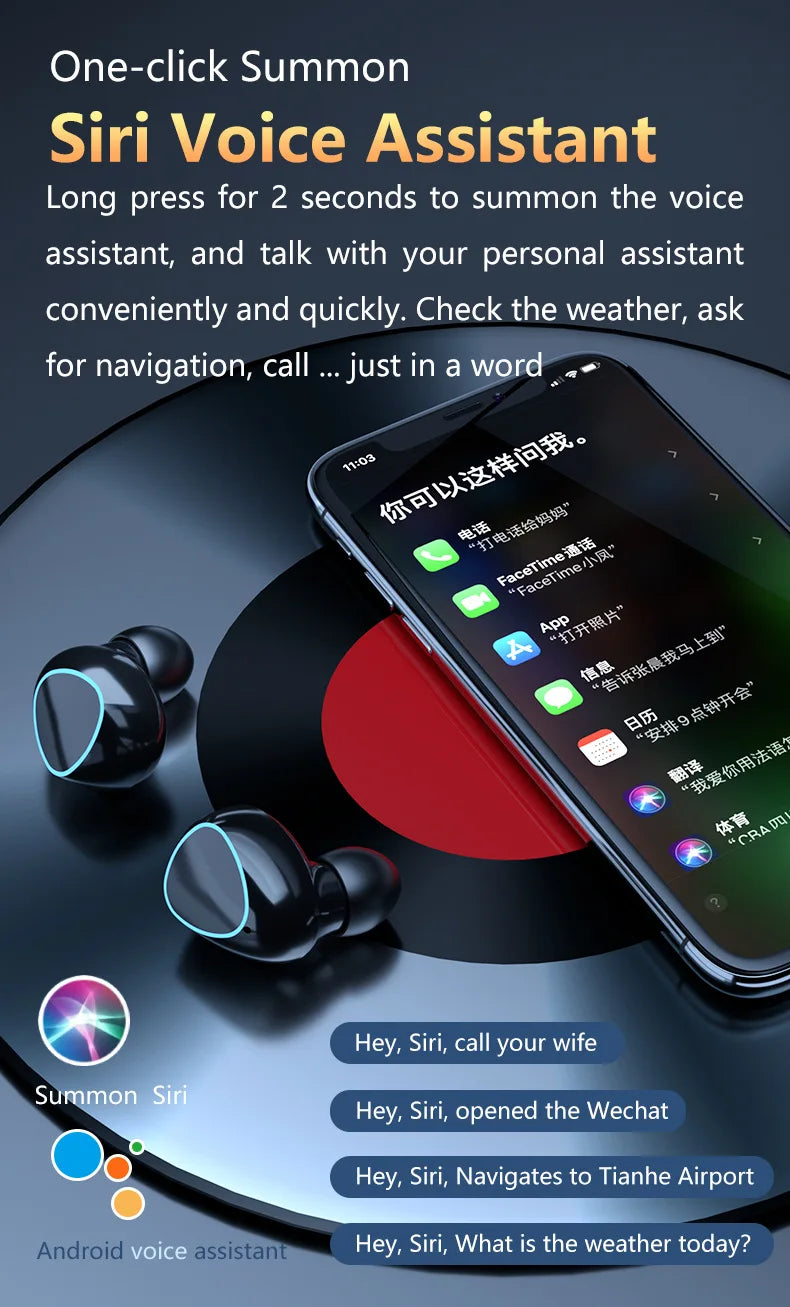 M10 Wireless Earbuds – High-Quality Bluetooth Headset for Sports, Gaming & Music with Built-in Power Bank