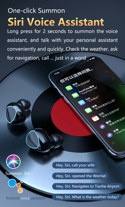 M10 Wireless Earbuds – High-Quality Bluetooth Headset for Sports, Gaming & Music with Built-in Power Bank