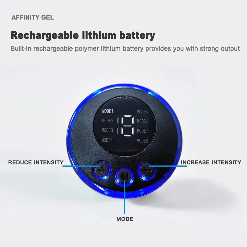 USB Rechargeable Abdominal Muscle Trainer - Portable Electronic EMS Massage Fitness Belt for Core Workout Exercise Training