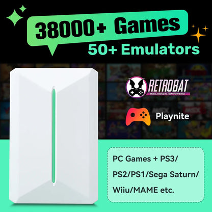 Retro Game Console & Hard Drive – 38,000+ Games for PS3/PS2/PS1/Switch/Dreamcast/Saturn/Wii U + 42 PC Games for Windows PC/Laptop