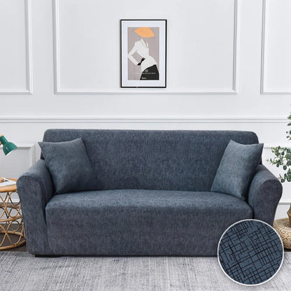 Stretch Sofa Cover - Printed Elastic Slipcover for L-Shaped Corner Couch, Living Room 1/2/3/4 Seat Protector