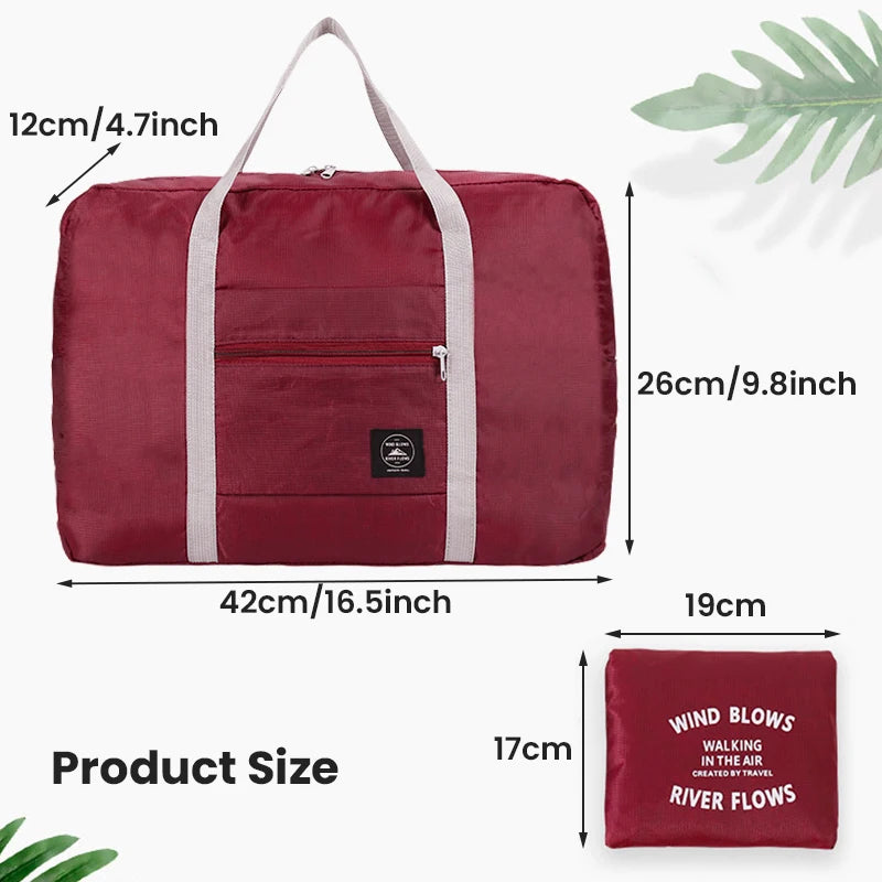 2-Pack Foldable Travel Duffel Bags – Airlines Carry-On, Weekender & Gym Tote for Men and Women