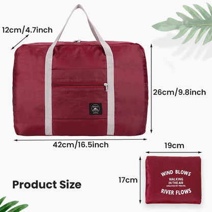 2-Pack Foldable Travel Duffel Bags – Airlines Carry-On, Weekender & Gym Tote for Men and Women