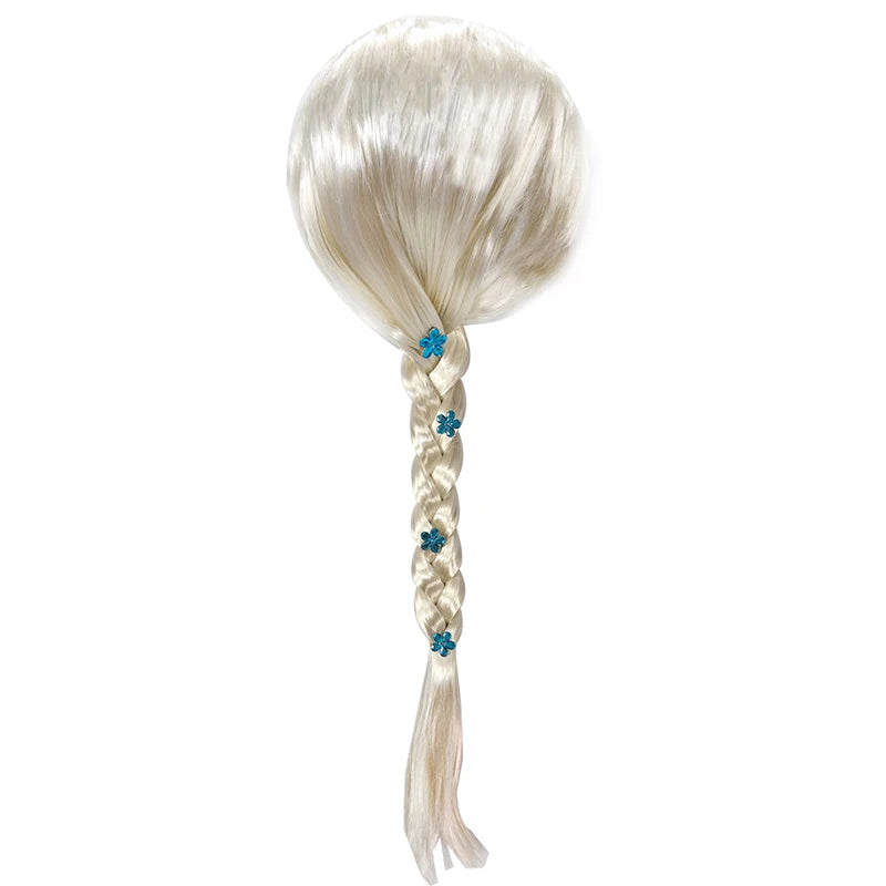 Princess Cosplay Wig for Girls - Synthetic Hair Halloween Birthday Party Costume Accessory