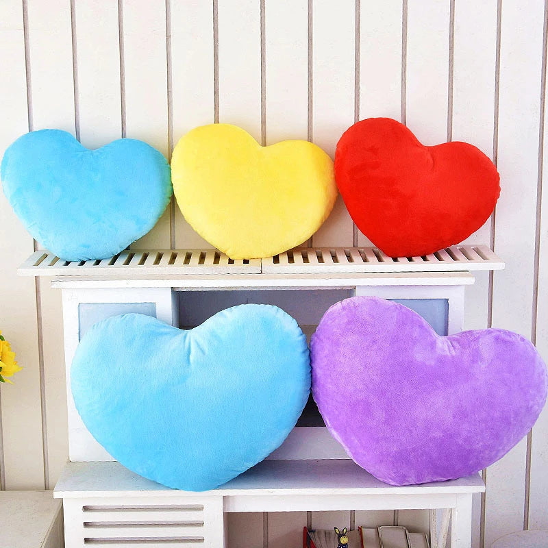 Cute Heart-Shaped Plush Pillow – Soft Sleeping Cushion for Living Room Decor, Valentine’s Day Gifts, Comfortable Sofa Pillow (15/20/30cm)