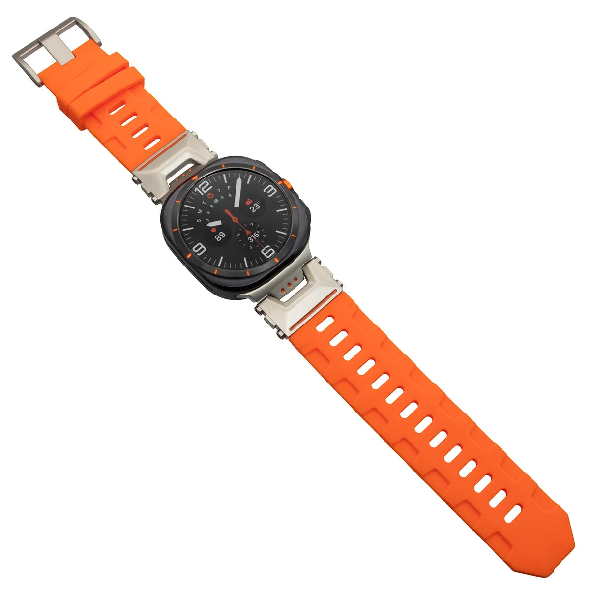 Soft Silicone Loop Strap for Samsung Galaxy Watch Ultra 47mm – Luxury Sports Band with Curved End for Men