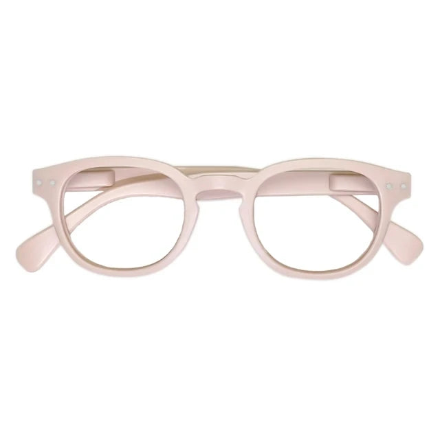 May Flower Fashion Reading Glasses for Women & Men – Round Shape with Spring Hinge, Diopter +4.00