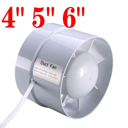 4/6 Inch 220V Silent Ventilation Exhaust Fan – Air Ventilator for Bathroom, Kitchen, Washroom