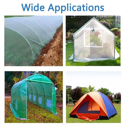 Greenhouse Repair Tape - UV Resistant Transparent Adhesive Patch for Agricultural Film & Garden Plastic Covers